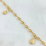 Tobillera GC Dijes 4.45gr / 25cm / Oro 18K