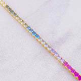 Pulso Tenis 7.65g / 17.5cm / 2.85mm Oro Amarillo 18K