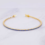 Pulso Tenis 3.65g / 16.6cm / 1.8mm Oro Amarillo 18K