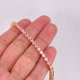 Pulso Tenis 11g / 16.4cm / 3.3mm Oro Rosa 18K