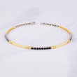 Pulso Tenis Lineal 5.9g / 20.2cm / 1.95mm Dos Oros Amarillo Blanco 18K