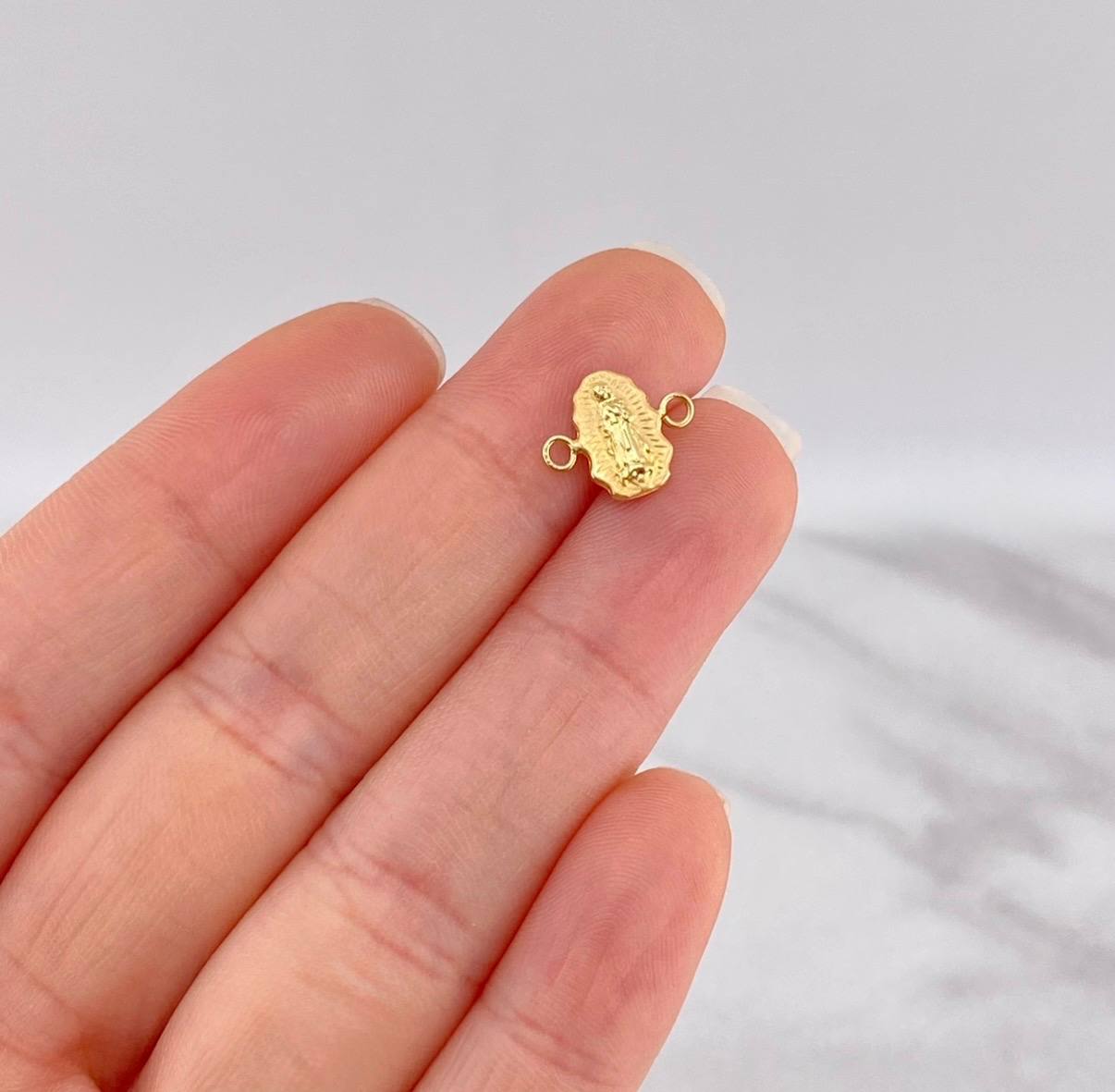 Herraje Virgen de Guadalupe 0.25g / 1.2cm Oro Amarillo 18K