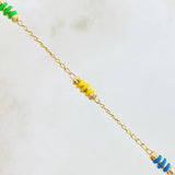 Pulso Espiga Bolas Emuladoras 2.5gr / 18.5cm / Oro Amarillo 18K *