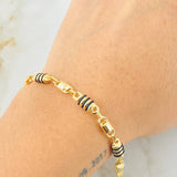 Pulso Rústico 5gr / 19.5cm / Oro Amarillo 18K