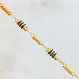 Pulso Rustico Cilindro Rayado 4.85gr / 21.5cm / Oro Amarillo 18K *