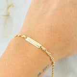 Pulso Bebé GC Placa 2.25gr / 15.5cm / Oro Amarillo 18K ©