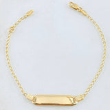 Pulso Bebé Espiga 1.65gr / 14cm-15.5cm / Oro Amarillo 18K