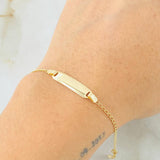 Pulso Bebé Espiga 1.65gr / 14cm-15.5cm / Oro Amarillo 18K