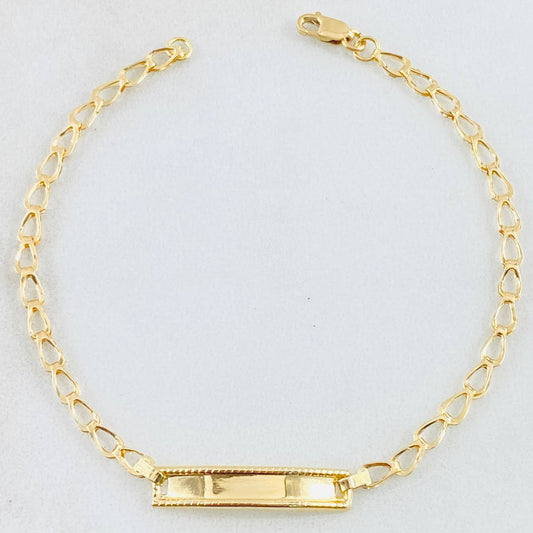 Pulso Bebé Espiga 1.25gr / 16.5cm / Oro Amarillo 18K