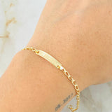 Pulso Bebé Espiga 1.25gr / 16.5cm / Oro Amarillo 18K
