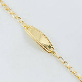 Pulso Bebé Espiga 1.35gr / 16cm / Oro Amarillo 18K
