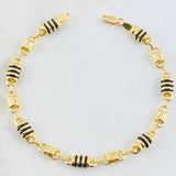 Pulso Rustico Cilindro  4.65gr / 18cm / Oro Amarillo 18K *