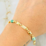 Pulso Rústico 4.9gr / 19cm / Oro Amarillo 18K