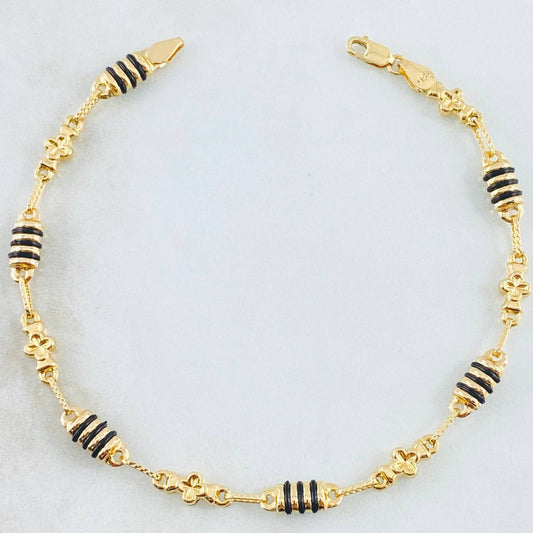 Pulso Rústico 4.55gr / 21.5cm / Oro Amarillo 18K