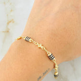Pulso Rústico 4.55gr / 21.5cm / Oro Amarillo 18K