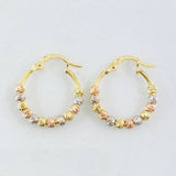 Candongas Bolas 1.8gr / 2cm / Tres Oros 18K