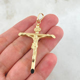 Dije Cruz Cristo 2.45gr / 5.8cm / Oro Amarillo 18K
