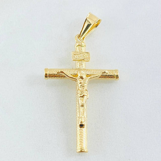 Dije Cruz Cristo 1.7gr / 4.3cm / Oro Amarillo 18K