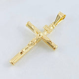 Dije Cruz Cristo 1.7gr / 4.3cm / Oro Amarillo 18K
