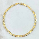 Pulso Cubano 2.3gr / 20cm / 3.4mm Oro Amarillo +1 18K ©