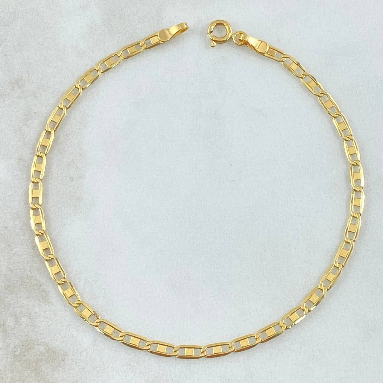 Pulso Plano 1.3gr / 19cm / 2.5mm Liso Oro Amarillo +3 18K ©