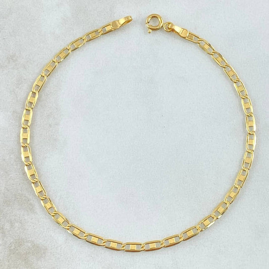 Pulso Plano 1.3gr / 19cm / 2.5mm Liso Oro Amarillo +3 18K ©
