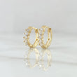 Candongas Doble Carril Basteado 1.45gr / 1.1cm / Nac.Esp. Oro 18K *