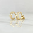 Topos Carril Basteado Segmentado 2.2gr / 9mm Oro Amarillo 18K