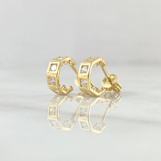 Topos Carril Basteado Segmentado 2.2gr / 9mm Oro Amarillo 18K
