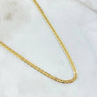 Cadena Escalera 6.3gr / 50cm / 2.7mm Lisa Oro Amarillo +3 18K *