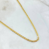 Cadena Escalera 6.3gr / 50cm / 2.7mm Lisa Oro Amarillo +3 18K *