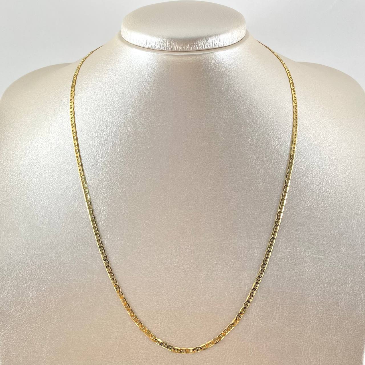 Cadena Escalera 6.3gr / 50cm / 2.7mm Lisa Oro Amarillo +3 18K *