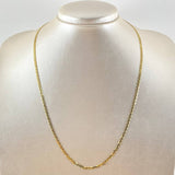 Cadena Escalera 6.3gr / 50cm / 2.7mm Lisa Oro Amarillo +3 18K *