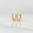 Candongas Carril Basteado 1.05gr / Nac.Esp. Oro 18K *