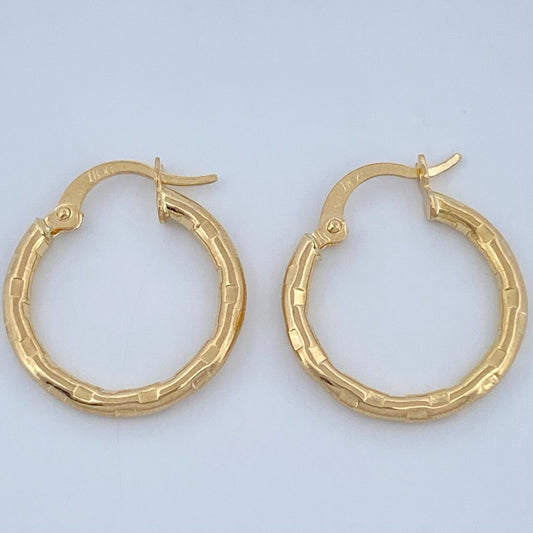 Candongas Sandra 1.3gr / 2cm / Oro Amarillo 18K &