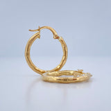 Candongas Sandra 1.3gr / 2cm / Oro Amarillo 18K &