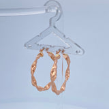 Candongas Tata 2.95gr / 3.6cm / Oro Rosa 18K &