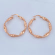 Candongas Tata 2.95gr / 3.6cm / Oro Rosa 18K &
