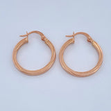 Candongas Osiris 1.55gr / 2.3cm / Oro Rosa 18K &