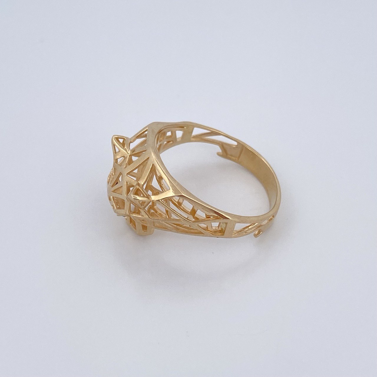 Anillo Pantera Filigrana 3.85gr / T9 1/2 / Oro 18K &