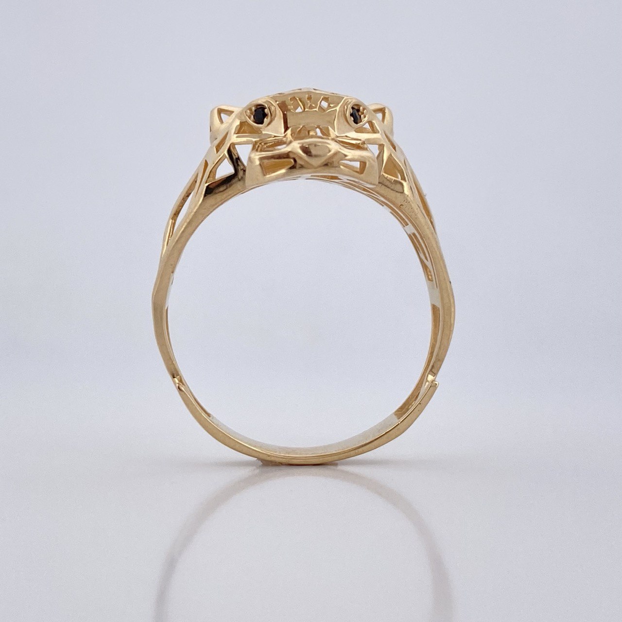 Anillo Pantera Filigrana 3.85gr / T9 1/2 / Oro 18K &