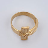 Anillo Cruz Cristo 6.75gr / T12 1/4 / Oro 18K &