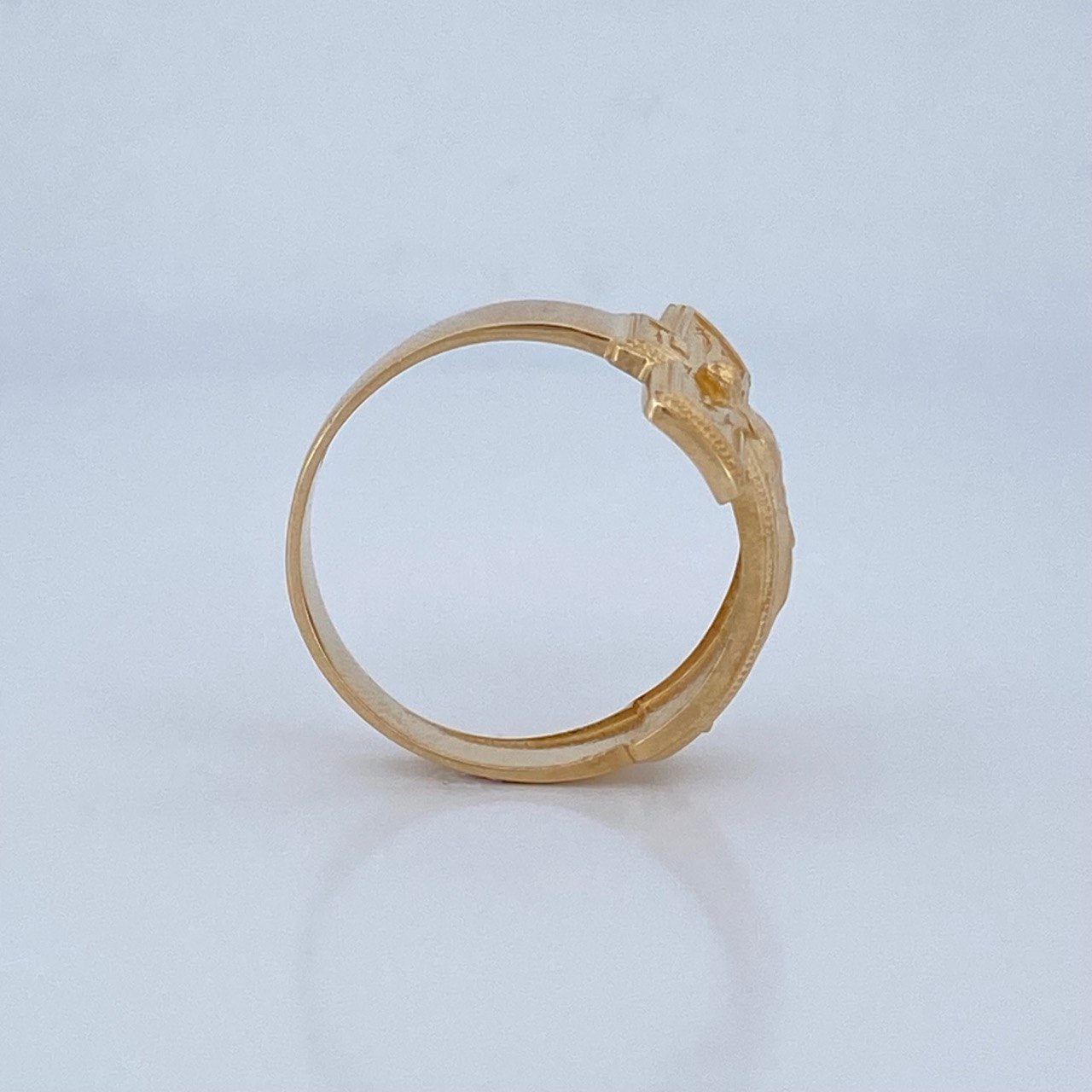Anillo Cruz Cristo 6.75gr / T12 1/4 / Oro 18K &
