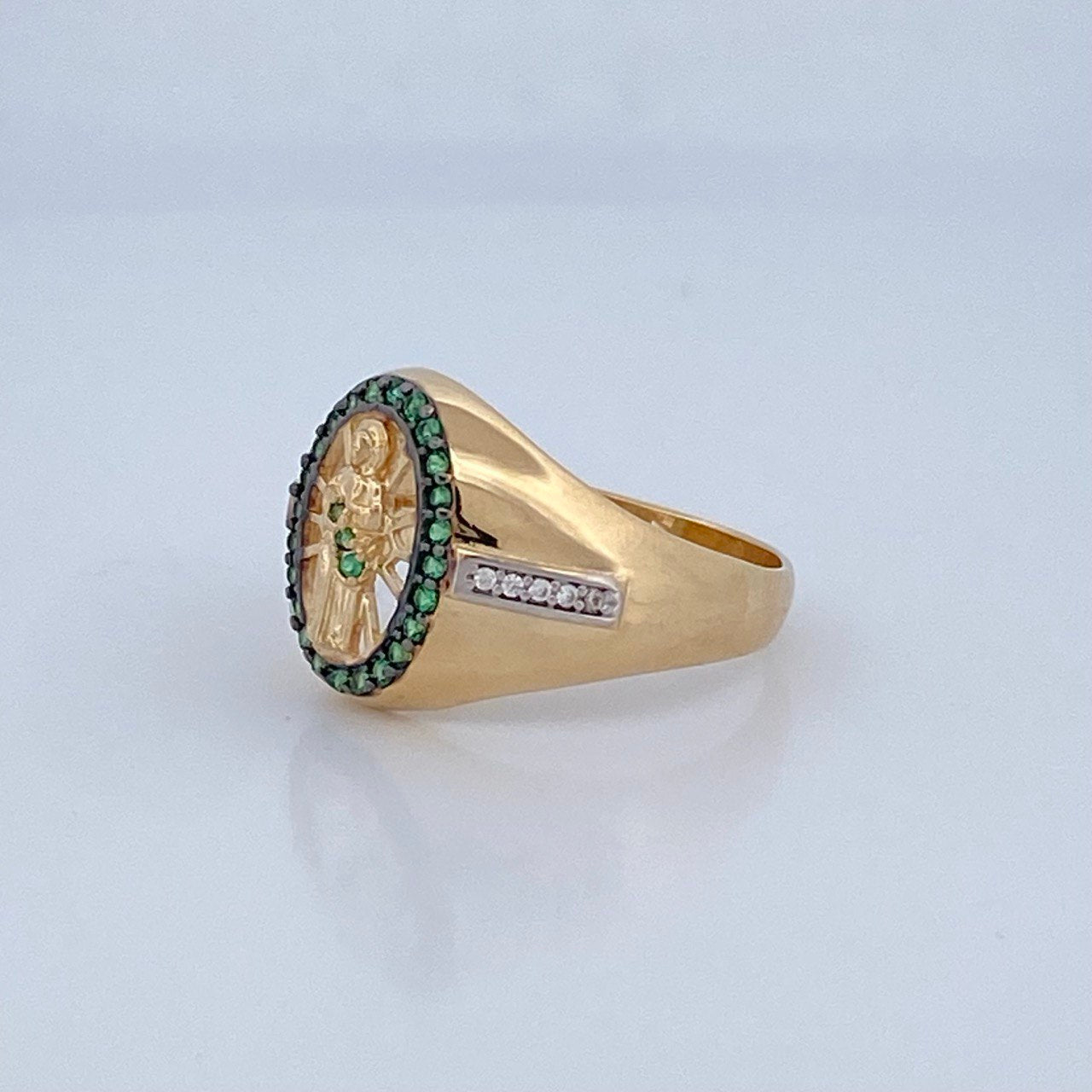Anillo San Judas Tadeo 5.1gr / T9 / Oro 18K &
