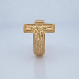 Anillo Cruz Cristo 6.75gr / T12 1/4 / Oro 18K &