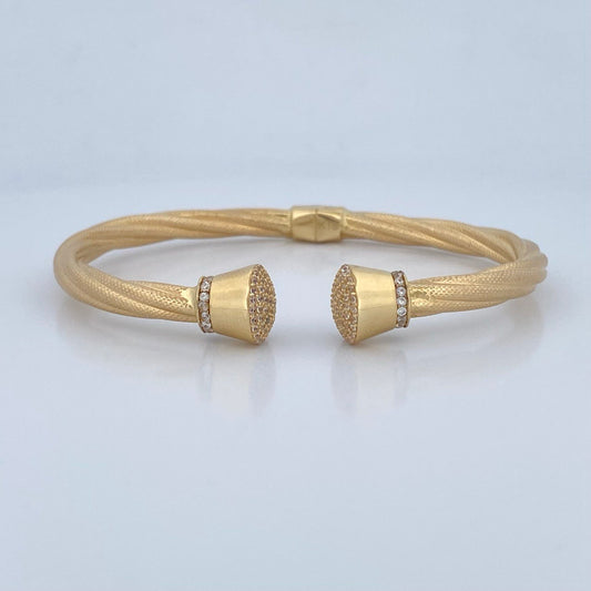 Pulso Aro Entrelazado 13.3gr / 19.6cm / +4 Oro 18K &