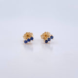 Topos Linea 0.8gr / Zafiros 15 Pts Oro Amarillo 18K (Joya) &