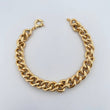 Pulso Eslabon 11.05gr / 20.8cm / 9.2mm Rayado Oro Amarillo +3 18K &