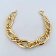 Pulso Figaro Eslabon Doble 11.15gr / 20.2cm / 12.45mm Oro Amarillo +3 18K &