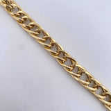 Pulso Cubano Eslabon Doble 7.75gr / 19cm / 9.88mm Oro Amarillo +3 18K &